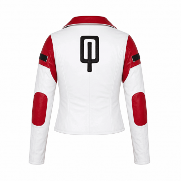 Women's Mass Effect Aria T'Loak White Faux Leather Jacket