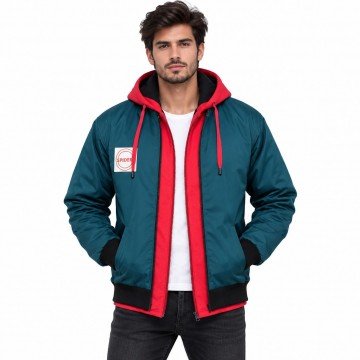 Miles Morales Into The Spider Verse Jacket with Red Hoodie