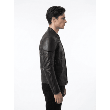 Star Wars Shadow Dark Trooper Black Armor Leather Jacket