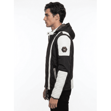 Assassin's Creed Black & White Hybrid Leather Jacket