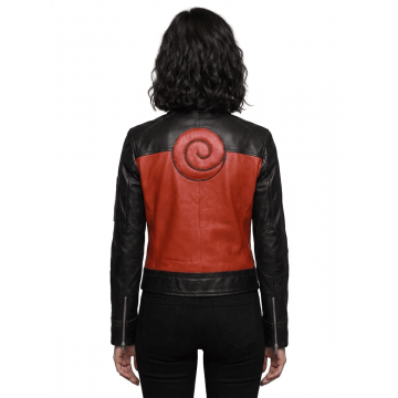 Women's Naruto Shippuden Uzumaki Leather Cosplay Jacket