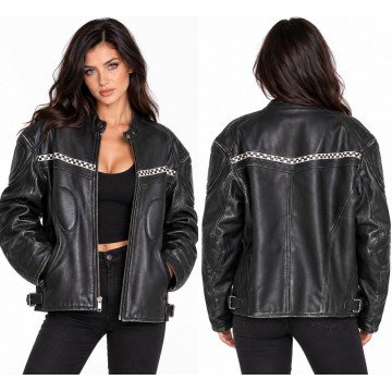 Bella Hadid 26th Birthday Celebration Black Leather Jacket