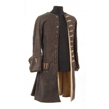 Jack Sparrow Pirates of The Caribbean Wool Coat