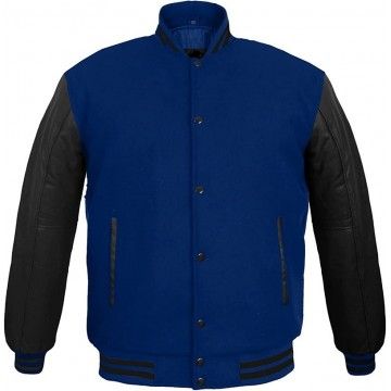 Men's Letterman Wool Navy...