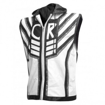 Black And White WWE Superstar Cody Rhodes Leather Vest