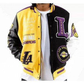 Men’s Kobe Lakers Captian Varsity Bomber Jacket