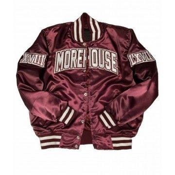 Morehouse College Maroon Bomber Jacket