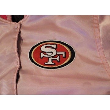 Pink Women's FORTY NINERS satin button up jacket
