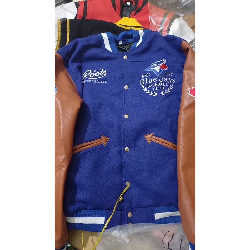 Toronto Jays Blue Letterman Varsity Jacket