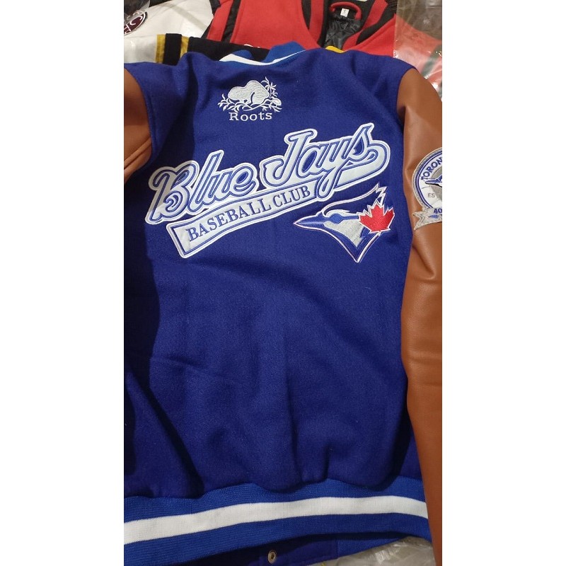 Toronto Jays Blue Letterman Varsity Jacket