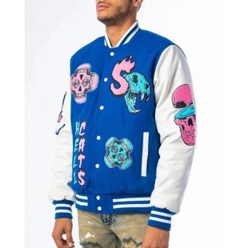 HellCats Letterman Blue Letterman Varsity Jacket
