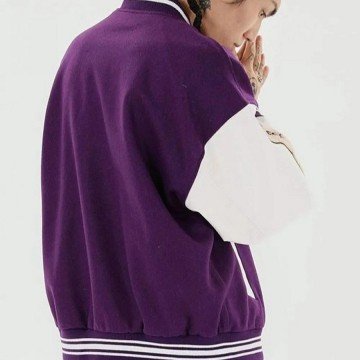 Skeleton Bad To The Bone Purple Jacket