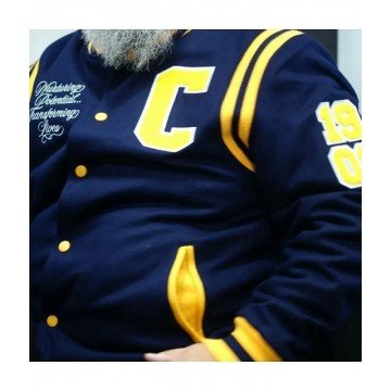 Coppin St University Unisex Navy Blue Varsity Jacket