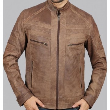 Douglas Brown Leather Jacket Men's