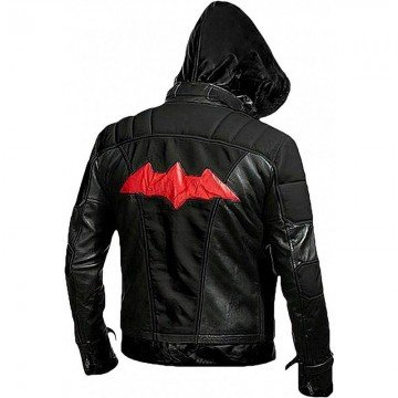 Arkham Knight Black Hooded Bat Style Vest and Jacket
